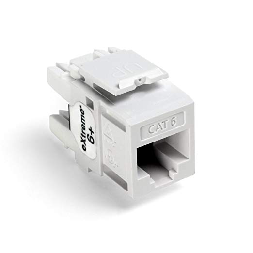 Leviton 61110-RW6 eXtreme 6  QuickPort Connector, CAT 6, White