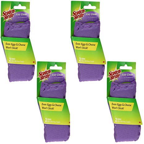 8 Pack Scotch Brite Stay Clean Scrubber