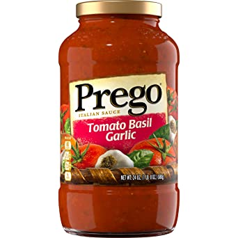 Prego Pasta Sauce, Tomato Basil Garlic, 24 oz