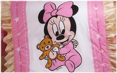 Disney Baby Minnie Pink Bow 5 Pc Crib Bedding Set