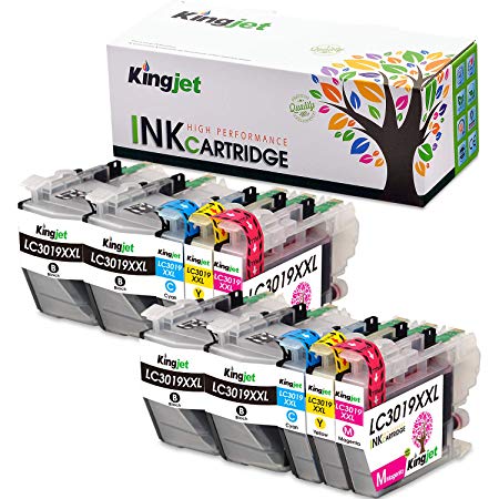 Kingjet LC 3019 Ink Replacements for Brother LC3019XL Ink Cartridges Compatible with MFC-J5330DW MFC-J6530DW MFC-J6930DW MFC-J6730DW Inkjet Printers 10 Pack(2Set   2BK)