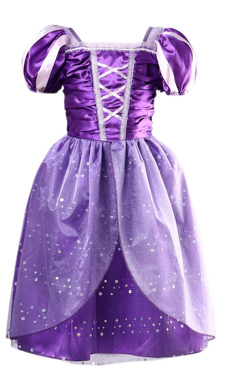 Little Girls Princess Rapunzel Dress Costume