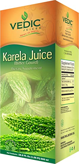 Karela Bitter Gourd Juice Dietry Supplement 500ml 16.9 Fl Oz