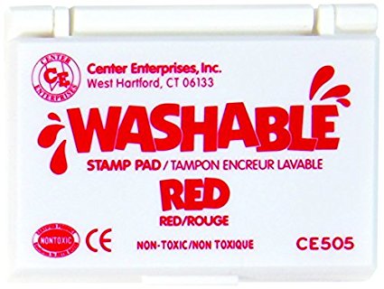 Stamp Pad Washable Red by Center Enterprises