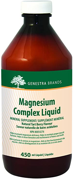 Genestra Brands - Magnesium Complex Liquid - Supports Muscles, Bones and Teeth - 450 ml Liquid - Natural Tart Berry Flavour