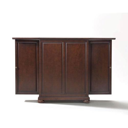 Crosley Furniture Alexandria Expandable Top Bar Cabinet - Vintage Mahogany