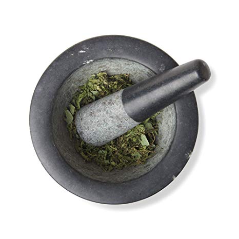 Fox Run 3877 Mortar and Pestle, Granite, Black