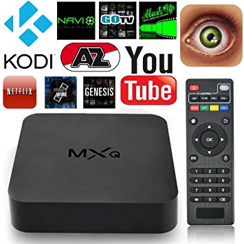 MXQ TV Box Android 4.4 Amlogic S805 Quad Core 1G/8GB Memory Smart Tv Box Pre-installed Kodi Xbmc Fully Loaded Ultra HD 1080P Display Wifi Streaming Media Player