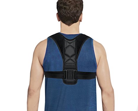 Posture Corrector Clavicle Support Brace for Upper Back & Shoulder, Best Brace Help to Prevent Slouching & Hunching Improve Posture for Men & Women (Fits Most)
