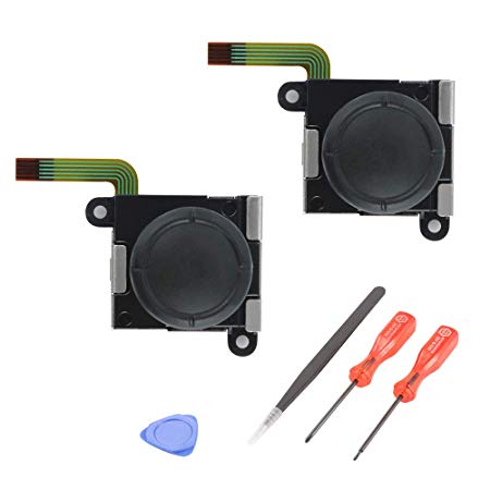 XCSOURCE 2pcs 3D Analog Thumbstick Joystick Rocker DIY Module with Install Tools for Nintendo Switch Joy-Con Game Controller AC1494