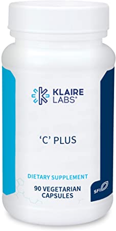 Klaire Labs C Plus with Bioflavonoids - Vitamin C Blend with Citrus Bioflavonoid Complex - Immune Support (90 Capsules)