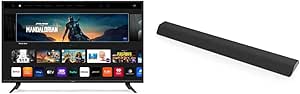 VIZIO 50-Inch V-Series 4K UHD LED Smart TV with Voice Remote, Dolby Vision, HDR10 , V505-J09, 2022 Model M-Series All-in-One 2.1 Immersive Sound Bar, M213ad-K8, 2023 Model