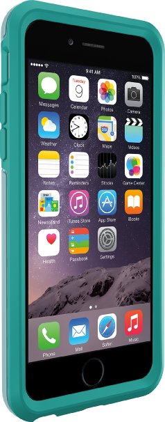 OtterBox SYMMETRY SERIES Case for iPhone 6/6s (4.7" Version) - Retail Packaging - AQUA DOT II (TEAL/W POLKA DOT)