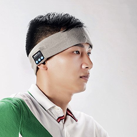 SUNG-LL Wireless Bluetooth Stereo Headphone Handsfree Sleep Headset Sports Scarf Headband