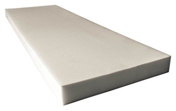 Mybecca Upholstery Foam Standard Cushion (Seat Replacement, Sheet, Foam Padding), 3"H X 24"W X 72"L, Medium Density