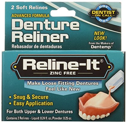 Doc Advanced Reline-It Denture Reliner, 2 Count