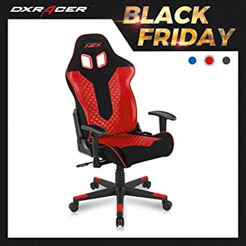 NEX Gaming Chair Office Recliner Computer Chair - Capacity 350 lb Racing Chair | Ergonomic High Back Support | Adjustable Armrest and Height Swivel Task Chair with Auto-Rocking Function