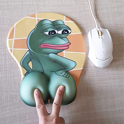 3D Anime Mouse Pads with Silicone Gel Wrist Rest Gaming Frog Mousepads 2Way Skin (MK001)