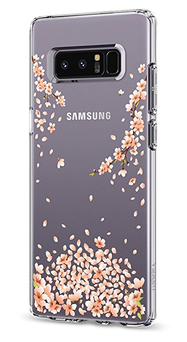 Spigen Liquid Crystal Galaxy Note 8 Case with Slim Protection and Premium Clarity for Galaxy Note 8 (2017) - Blossom Crystal Clear