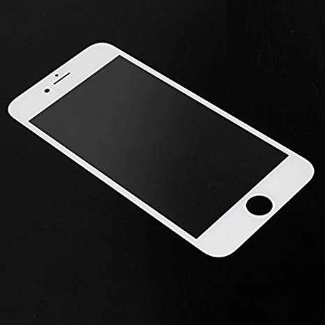 GG MALL S  Grade Front Outer Glass Lens for iPhone 6 4.7 Screen Repair Replacement Part, Ultra Clean   Halo (LCD Digitizer Not Included, White)