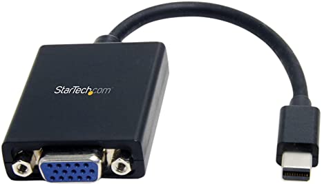 StarTech.com Mini DisplayPort to VGA Adapter - Active Mini DP to VGA Converter - 1080p Video - VESA Certified - mDP or Thunderbolt 1/2 Mac/PC to VGA Monitor/Display - mDP 1.2 to VGA Dongle (MDP2VGA)