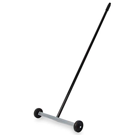 Master Magnetics - Magnetic Sweeper with Wheels, 14.5” - Pick up Nails, Needles, Screws and More 07263