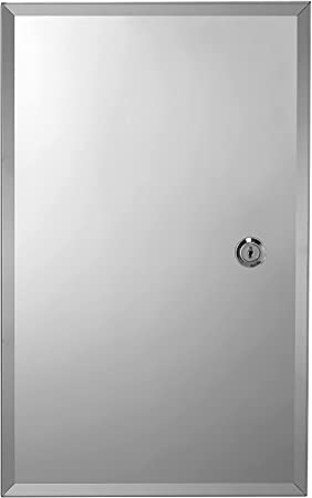 Croydex WC846005YW Trent Lockable Med Cabinet (Stainless)