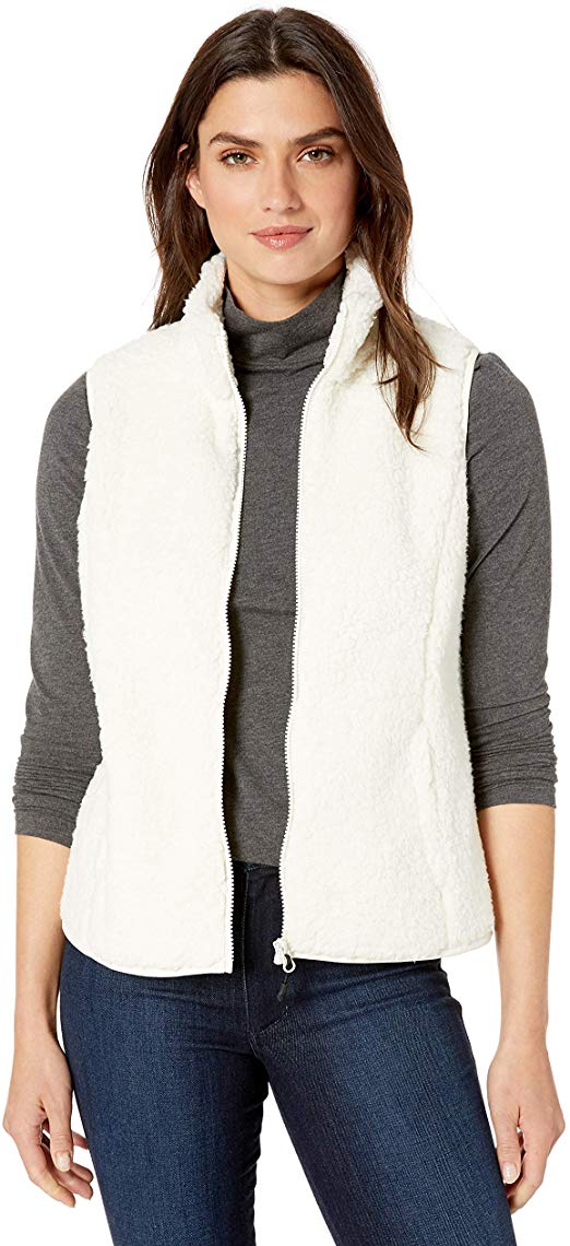 Amazon Essentials Women's Polar Fleece Lined Sherpa Vest