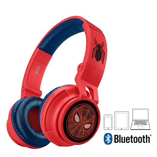 Marvel Spider-Man Homecoming eKids Bluetooth Headphones with Kid-Friendly Safe Volume Limits