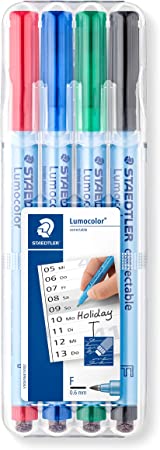 Staedtler Lumocolor Correctable Pens (305FWP4)