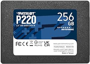 Patriot P220 256GB Internal SSD - SATA 3 2.5" - Solid State Drive - P220S256G25