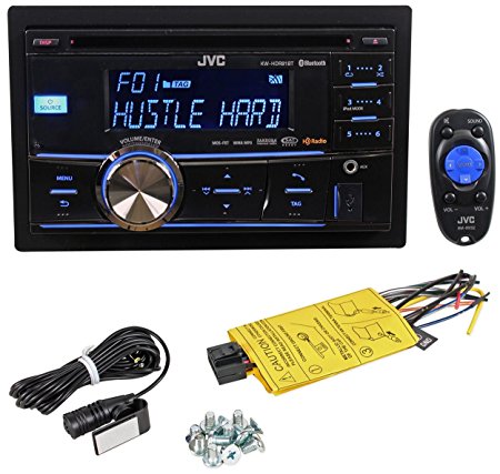 New JVC KW-HDR81BT Double DIN CD USB/AUX Car Receiver Player Bluetooth Stereo