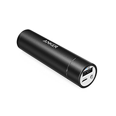 Anker? Astro Mini 3000mAh Ultra-Compact Portable Lipstick-Sized External Battery Backup Charger Power Bank Charger for iPhone 5 (Apple adapters not included) 4S 4 3GS, iPod, Samsung Galaxy Note, Galexy S4, Galaxy S3, Galaxy S2, Galaxy Nexus, HTC One X, One S, Sensation G14, ThunderBolt, Nokia N9 Lumia 920 900, Blackberry Z10, Sony Xperia Z; Google Glass, GoPro and More - Black