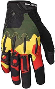 SixSixOne 661 Evo II D30 Full Finger Gloves - Rasta - Small (S) (8) (Closeout) _7109-22-008