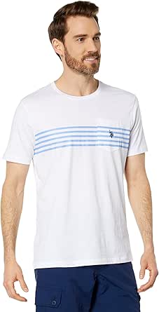 U.S. Polo Assn. Crew Neck Chest Stripe Pocket Tee