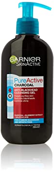 Garnier Pure Active Anti Blackhead Charcoal Cleansing Gel 200ml