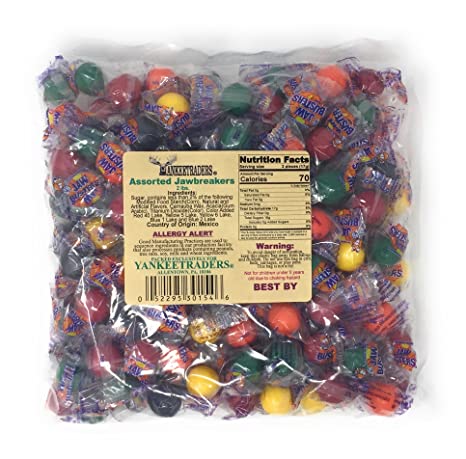 YANKEETRADERS Classic Candy, Assorted Jaw Breakers, 2 Lb