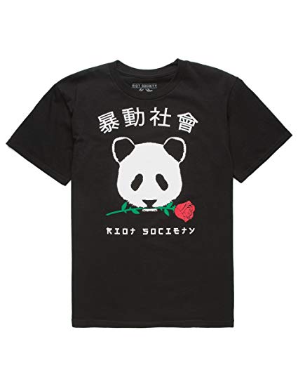 RIOT SOCIETY Panda Rose Boys T-Shirt