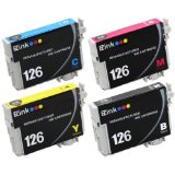 E-Z Ink TM Remanufactured Ink Cartridge Replacement For Epson 126 1 Black 1 Cyan 1 Magenta 1 Yellow 4 Pack