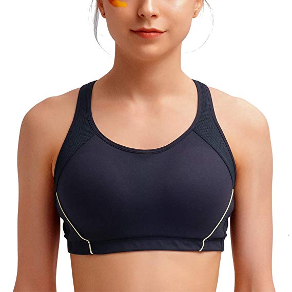 FREETOO 3D High Impact Sports Bra - Seamless Lightweight Quick-Drying Running Bras for Women Workout Gym Activewear Fitness