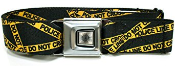 Buckle-Down Police Line Seatbelt Belt