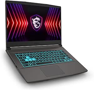 MSI Thin 15 B13UC-1851IT, Notebook Gaming, 15.6" FHD 144Hz, i7-13620H, Nvidia RTX 3050 4GB GDDR6, 16GB RAM DDR4 3200MHz, 512GB SSD PCIe4, WiFi 6E, Win 11 Home [Layout e Garanzia ITA] Nero