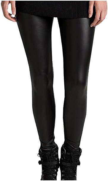 ToBeInStyle Women's Metallic Clubwear Style Leggings