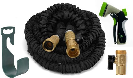 Garden Hose 50 Ft Heavy Duty Expanding Water Coil Best Flexible Expandable Retractable Collapsible Shrinking Hoses Strongest Lightweight Solid Brass Fittings For Grass Dock Warehouse Gardner Plants