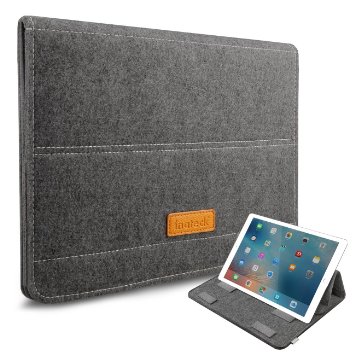 Inateck iPad Pro 12.9" Case Cover Sleeve with Stand Function, 13.3 Inch MacBook Air/ Pro Retina Sleeve Ultrabook Netbook Laptop Bag - Dark Gray