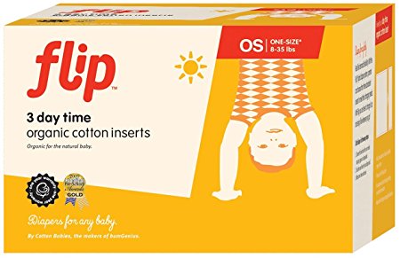Flip Organic Cotton Day Time Inserts  - 3ct