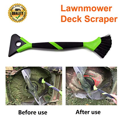 Lawn Mower Deck Scraper Brush Mower Cleaner Mower Deck Brush Tractor Cleaning Tools 16 inches Length