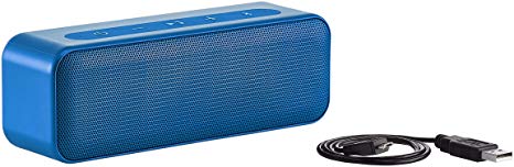 AmazonBasics 15-Watt Bluetooth Stereo Speaker with Water Resistant Design - Blue
