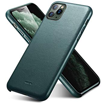 ESR Premium Real Leather Case Compatible with iPhone 11 Pro Max - Slim Full Leather Phone Case [Supports Wireless Charging] [Scratch-Resistant] Protective Case for iPhone 11 Pro Max 6.5" 2019 - Green