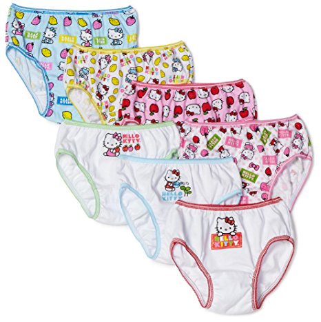 Hello Kitty Handcraft Little Girls Underwear Pack of 7 Assorted